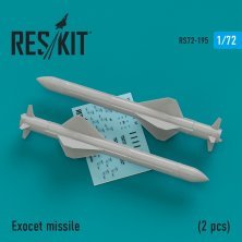 1/72 Exocet missile 2 pcs.