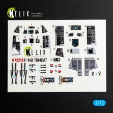 1/72 F-14B Tomcat interior 3D for Hobby Boss