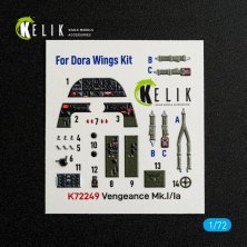 Kelik 1/72 Vengeance Mk.I/Ia Interieur 3D DORA Kelik 1/72 Vengeance Mk.I/Ia Interieur 3D DORA