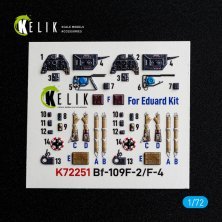 Kelik 1/72 Int�rieur 3D Bf-109 F-2/F-4 pour Eduard