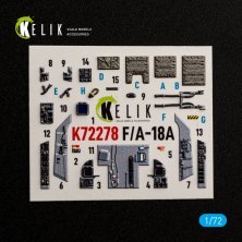 Kelik 1/72 Int�rieur 3D F/A-18A pour Academy