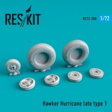 1/72 Hawker Hurricane wheels set late type 1
