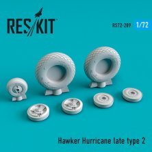 1/72 Hawker Hurricane wheels set late type 2