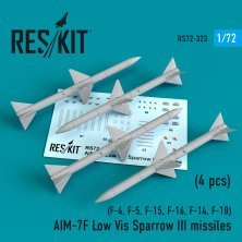 1/72 AIM-7F Low Vis Sparrow III missiles