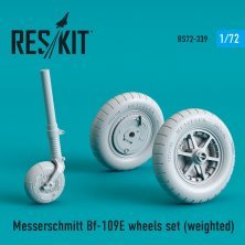 1/72 Messerschmitt Bf-109E weighted wheels set