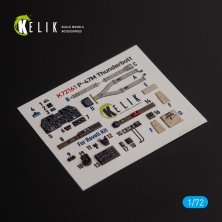 1/72 P-47M Thunderbolt- interior 3D decal for Revell