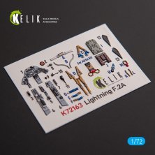 1/72 F.2A Lighting interior 3D decal for Airfix
