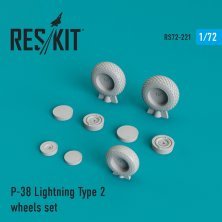 1/72 P-38 Lightning Type 2 wheels