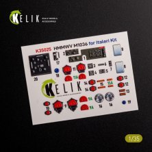 1/35 HMMWV M1036 with TOW Nato green v. Interior 3D decal