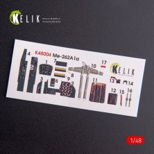 1/48 Me-262A1 interior 3D decals
