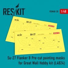 1/48 Su-27 Flanker B Pre-cut painting masks