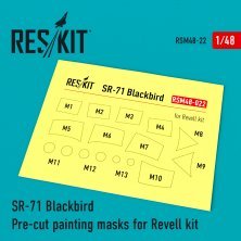 1/48 Lockheed SR-71 Blackbird Pre-cut painting masks