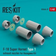 1/48 F-18 Super Hornet Type 1 exh.nozzles