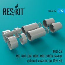 1/72 Mikoyan MiG-25 exhaust nozzles