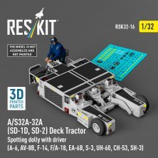 Reskit 1/32 A/S32A SD-1D SD-2 Deck Tractor with Driver
