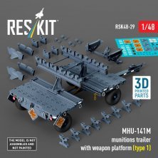 Reskit 1/48 MHU-141M Munitions Trailer with Weapon Platform