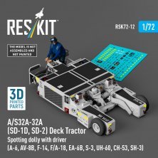 Reskit 1/72 Decktransporter A/S32A-32A SD-1D SD-2 mit Fahrer