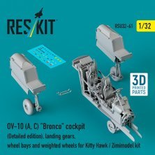 1/32 OV-10 A, C Bronco cockpit, detailed edition