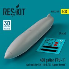 1/32 480 gallon FPU-11 fuel tank F/A-18 E,F,G