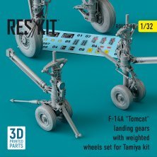 1/32 Grumman F-14A Tomcat landing gears with weighted wheels