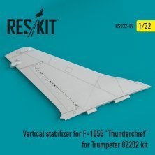 1/32 Vertical stabilizer for F-105G Thunderchief
