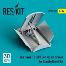 1/32 BAe Hawk T2 100 Series air brakes for Kinetic/Revell