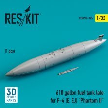 1/32 610 gallon fuel tank late for McDonnell F-4E/F-4EJ Phantom