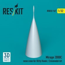 1/32 Mirage 2000B/C nose cone Kitty Hawk/ZIMMI