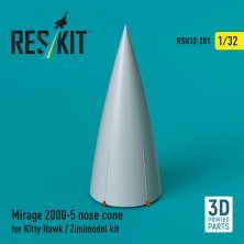 1/32 Mirage 2000-5 nose cone Kitty Hawk/ZIMMI
