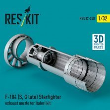 1/32 F-104 S, G late Starfighter exhaust nozzle for Italeri
