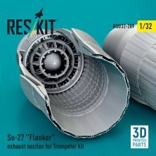 1/32 Su-27 Flanker exhaust nozzles for Trumpeter