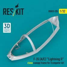 1/32 F-35 A/CLightning II close canopy for Trumpeter