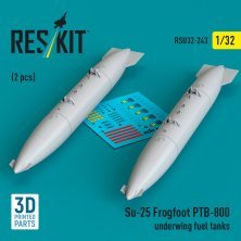 Reskit 1/32 Su-25 Frogfoot R�servoirs PTB-800 sous voilure