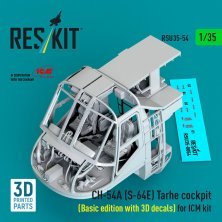 1/35 CH-54A S-64E Tarhe cockpit Basic for ICM