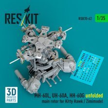 Reskit Rotor principal d�pli� MH-60L/UH-60A/HH-60G 1/35
