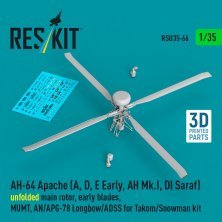 Reskit 1/35 AH-64 Apache A/D/E Rotor Principal D�ploy�