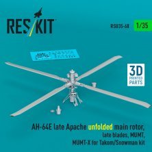 RESKIT 1/35 AH-64E Apache Rotor Principal D�pli� Set 2