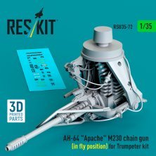 1/35 AH-64 Apache M230 chain gun in fly position