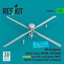 Reskit 1/35 AH-64 Apache A/D/E Rotor Principal D�ploy�
