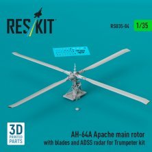 Reskit 1/35 Rotor Principal AH-64A Apache & Radar ADSS