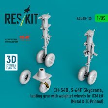 Reskit Train d'atterrissage CH-54B S-64F Skycrane 1/35