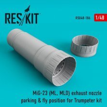 1/48 MiG-23 exhaust nozzle parking & fly position