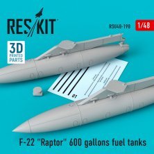 1/48 F-22 Raptor 600 gallons fuel tanks