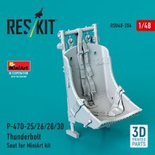 ResKit 1/48 P-47D Thunderbolt Seat for Miniart