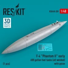 1/48 F-4 Phantom II early 600 gallon fuel tanks