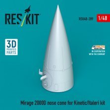 1/48 Mirage 2000D nose cone for Kinetic/Italeri
