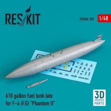 1/48 610 gallon fuel tank late F-4 F,G Phantom II