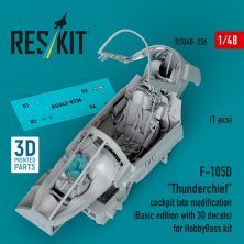 1/48 F-105D Thunderchief cockpit late for Hobby Boss