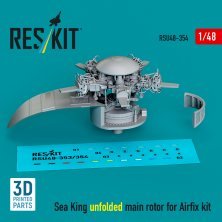 1/48 Sea King unfolded main rotor for Airfix
