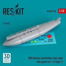 1/48 300 Gallon centerline fuel tank with pylon F-16 type 1